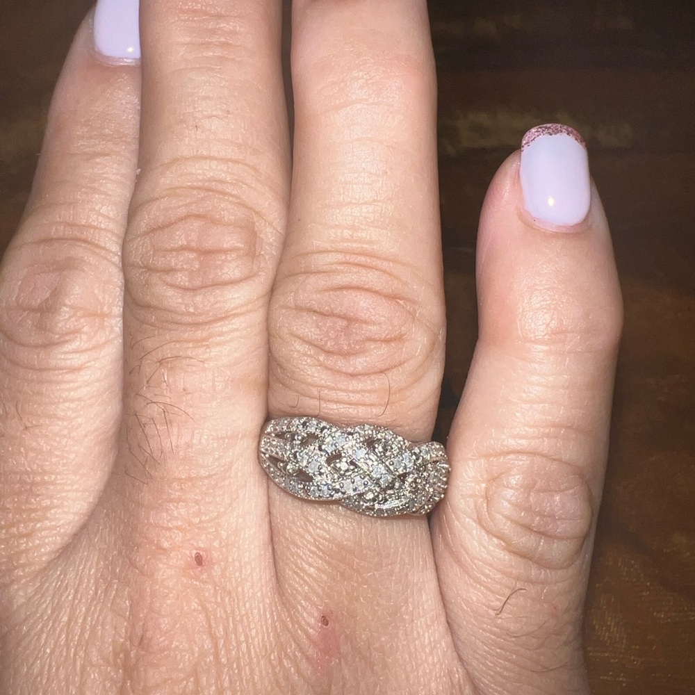 Stella grace Sterling silver 1/4 carat Diamond ring